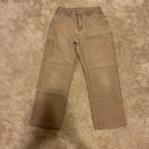 Carhartt dungaree fit khaki pants 30x30 men